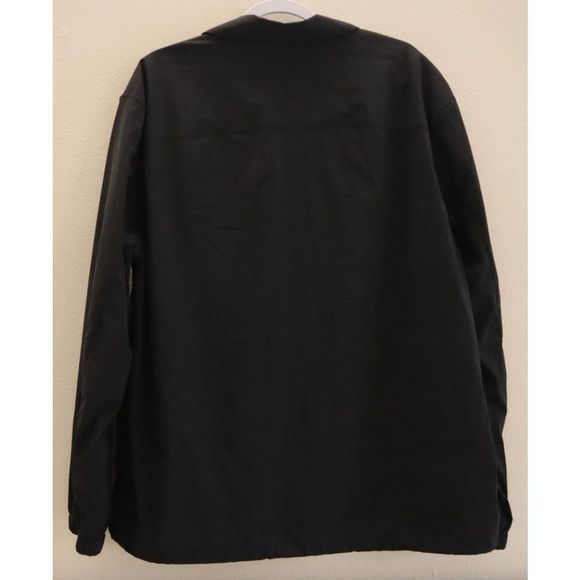 Theory M0577403 Men's Sz XL Black Nylon Blend City Coach Jacket $345 - Picture 2 of 12